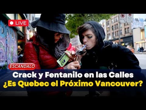 Crack y Fentanilo en las Calles: ¿Es Quebec el Próximo Vancouver?